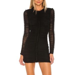 NBD black long sleeve dress
